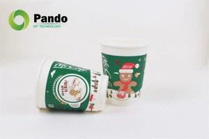 Kubki papierowe z podwójnymi ściankami wyściełane PLA